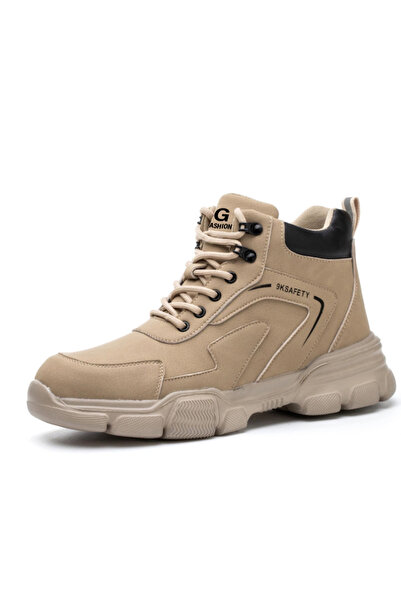 Choice 46 9193-khaki Security Protection Men Boots Work Safety Boots Anti-sma...