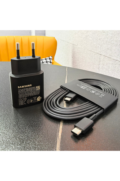 Samsung EU Black 1.8M Cable PD 25W Super Fast Charger For A 56 55 54 A35 36 3...