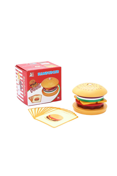 Choice Hamburger Children Pretend Play Kitchen Wooden Toys Hamburger Sandwich...