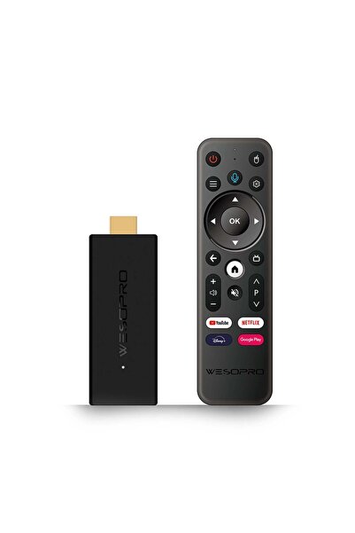 Choice3 EU Plug G2(2G16G) WESOPRO TV Stick G2 Android 12 Smart TV Dongle 2GB ...