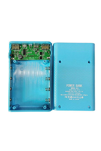 Choice Blue 4x18650 DIY Power Bank Box 15000mAh Super Fast Charging Box with ...