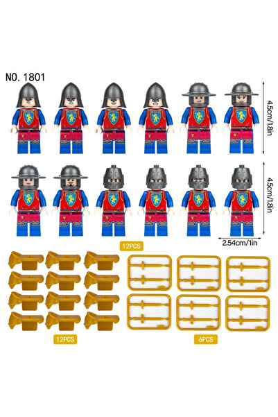 choice2 m1801 Medieval Corps assembled toys, shields, figures, toys, humanoid...