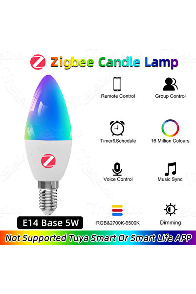 Choice 5w Yes AC 85-265V E14 Base Zigbee 3.0 Zigbee 3.0 E14 E12 E27 B22 Smart...