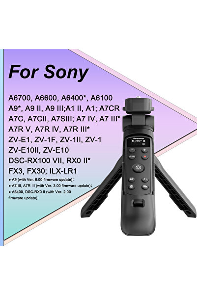 Choice Black For Sony Wireless Shooting Grip Tripod with OLED Screen Remote C...