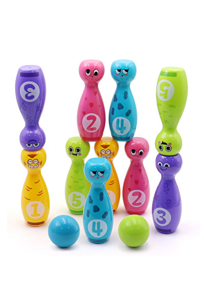 Choice bowling toy Children's bowling toys cartoon fun expression gift box pa...