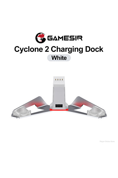 Choice White GameSir Cyclone 2 Controle Charging Dock Gamepad Station Gaming ...