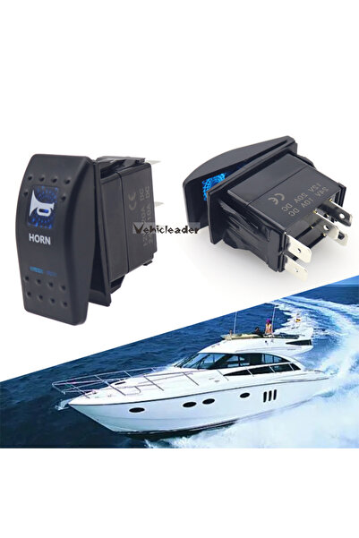 Choice 12V/24V Horn Rocker Switch Car Boat SPST (ON)-OFF Momentary Rocker Tog...