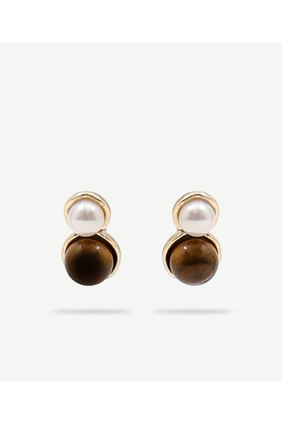 Yargıcı Natural Stone Detailed Earrings
