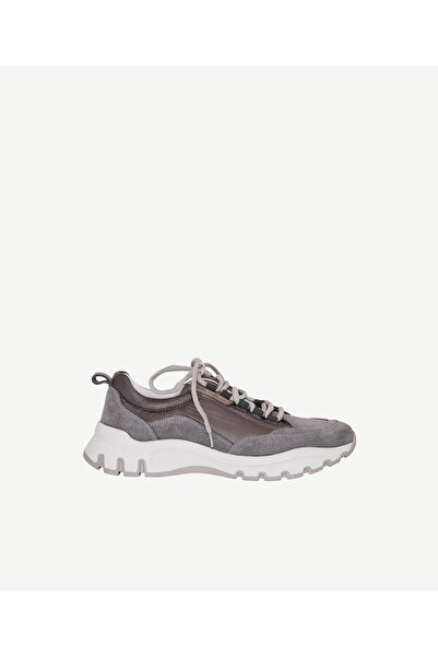 Yargıcı Thick Sole Parachute Fabric Decorated Suede Sports Shoes