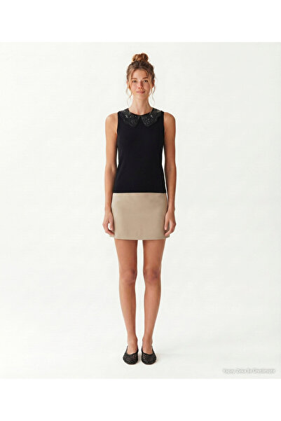 Yargıcı Regular Peter Pan collar Sleeveless Sweater