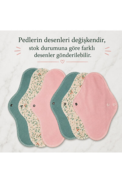 Going Zeero Yıkanabilir Regl Pedi  %100 Pamuk   3 Gece & 3 Normal Tanışma Seti