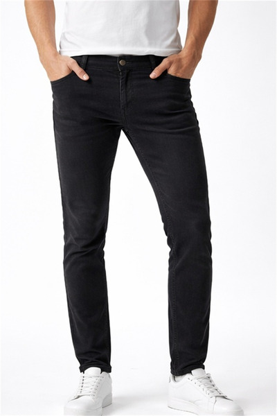 connemara Jeans Men's Black Slim Fit Jean Pants – Modern Cut, Flexible Denimm