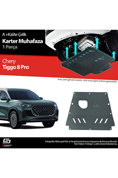S Dizayn S-Dizayn Chery Tiggo 8 Pro Çelik Karter Muhafaza Koruma 2025 Üzeri A...