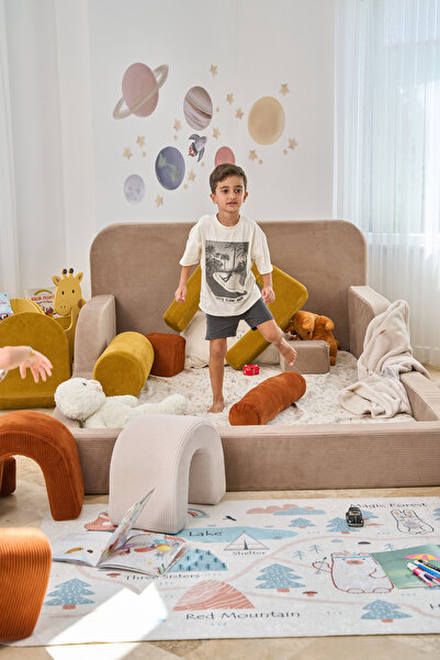 GOOD NİGHT Funbed Yeni Nesil Montessori Çocuk Yatağı & Oyun Alanı Yıkanabilir...