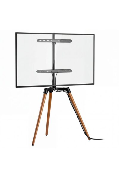 StableDesk Suport TV, Trepied Studio, Compatibil SmartTV, Organizator de cabl...