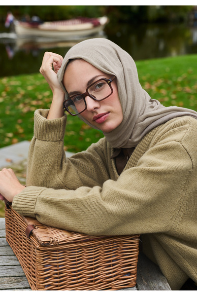 Freshscarfs Kaşmir Dokulu Şal Naturel Bej