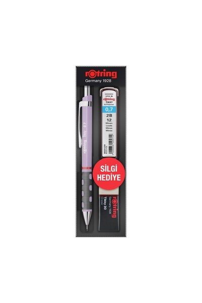 Rotring School Set Tikky Versatil Pencil + Min + Eraser 3 Pieces 0.7 Mm Lilac...