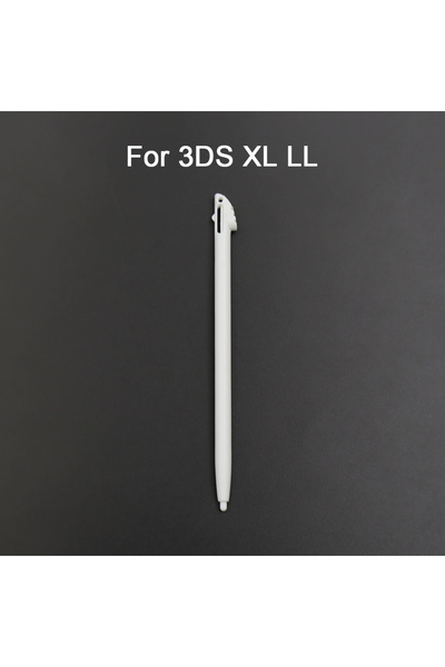 Choice1 3DS XL LL 10 قطع قلم معدني أبيض قابل للسحب وقلم بلاستيكي لـ New 3DS X...