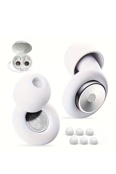 Choice1 HT001-white 45-49dB Sound Insulation Sleeping Earplugs Soft Silicone ...