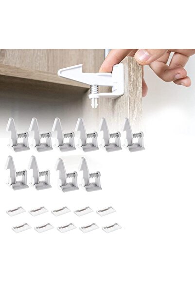 Choice 10pcs 10pcs Baby Cabinet Locks Invisible Closet and Drawer Lock Child ...