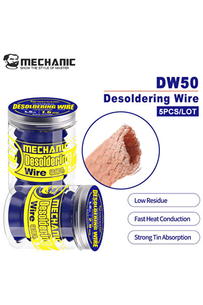 Choice1 MECHANIC 2.5mmx1.5m MECHANIC 5Pcs/Lot DW50 1.5M Strong Copper Desolde...