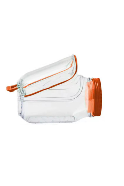 Choice Orange 1pc Can,Side-Opening Salad Making and Storage Tool,Convenient L...