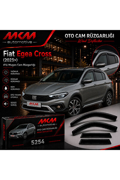 MKM Fiat Egea Cross 2023 Model ve Üzeri Uyumlu 4'lü Mugen Cam Rüzgarlığı