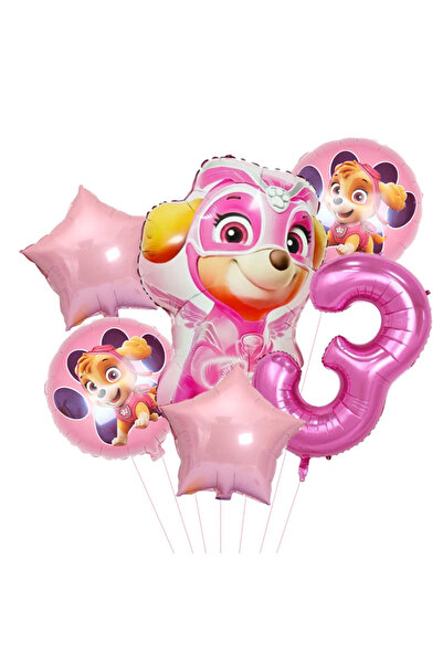 PAW PATROL 6pcs 6 pcs 6Pcs Theme Children's Birthday Balloon Set Chase Skye C...