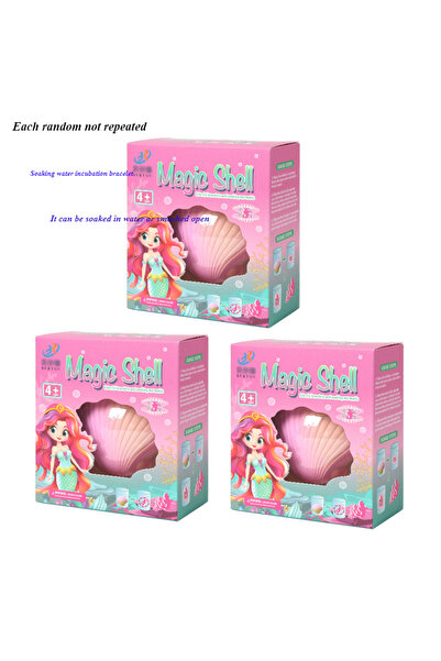 Choice1 Random 3 boxes Soaking in water to hatch mermaid toys, colorful seash...