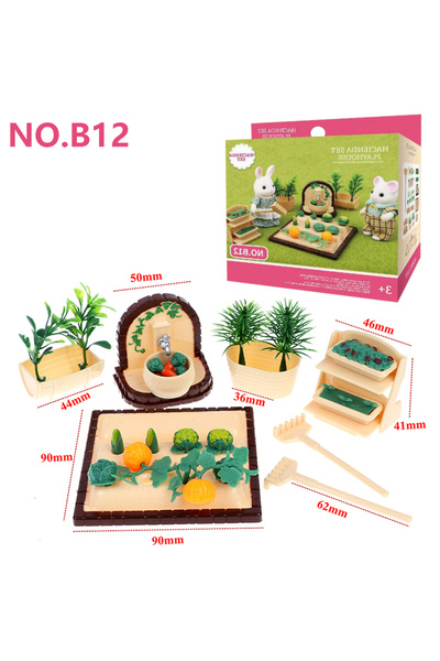 MSFTOYS أثاث بيت الدمى العائلي B12 Forest Animal بمقياس 1/12 ألعاب مصغرة لدمى...