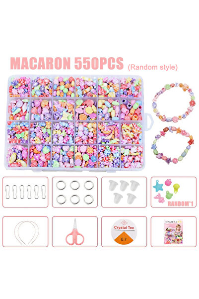 Choice1 Macaron-550PCS DIY Handmade Beaded Children's Toys Creative Loose Spa...