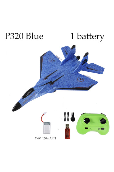 Choice Blue 1 battery Parkten 2.4G 2CH Glider RC Ariplane P320 Fixed Wing Fig...