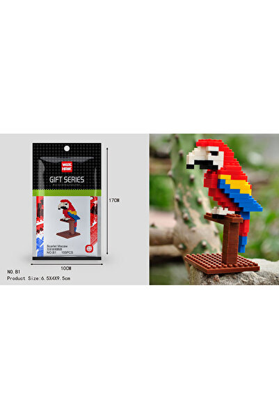 Choice14 B1 Kids Toy Mini Building Blocks Micro Bricks Eagle Moose Dog Cat Bi...
