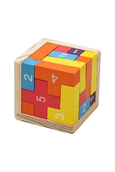 Choice colorful Colorful Wooden Blocks Puzzles,Classic Luban Lock Cube 3D Puz...