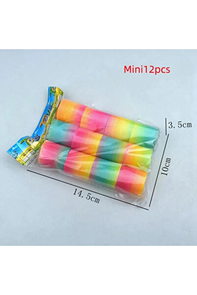 Choice1 12 pieces1 12/24pcs Rainbow Magic Springs Circle Toys Gradient Color ...