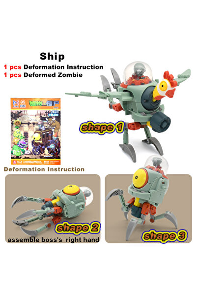 Choice5 A 5 in 1 Plant vs. Zombie Package for boys BOSS Robot Doll PVZ Zombie...