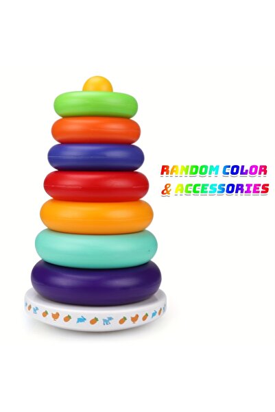Choice Multicolor Stacking Toys, Rainbow Tower BuilBlocks For Color Recogniti...