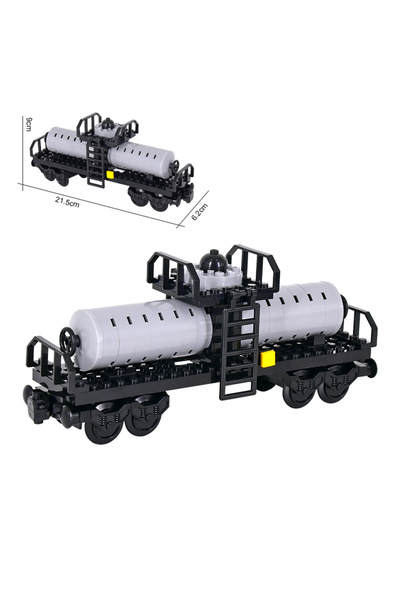 Choice9 FJJT018 MOC City Creative Low Deck Railway Freight Train Collection R...