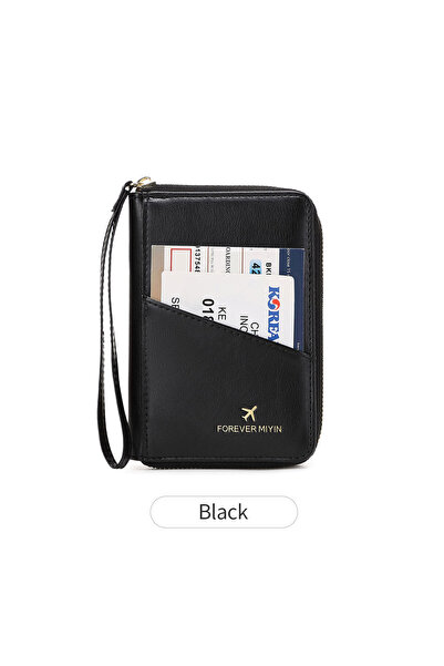 Choice3 HZ726-Black New Retro Passport Bag for Men and Women RFID Fashionable...