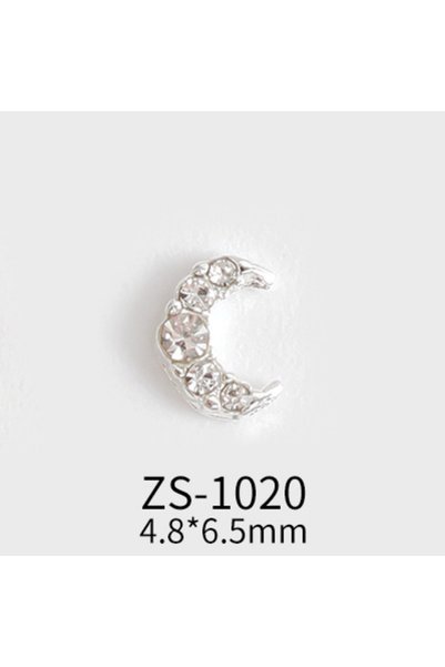 Choice ZS-1020 10Pcs Gold/Silver Nail Art Crystal Pearl Rhinestones 2 Sizes M...