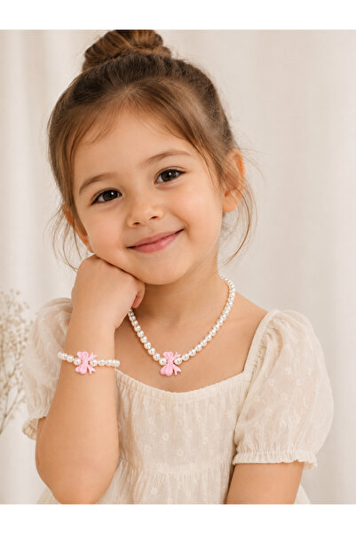 Kokoş Children's Necklace Bracelet Pearl