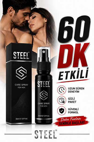 STEEL Etkili Premium Erkek Uzun Deneyim Spreyi 30ML