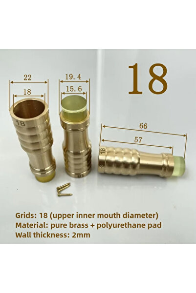Choice 1PCS 18mm 1PCS Brass Cane Crutch Tip with Anti-Skid 12mm-26mm for Hiki...