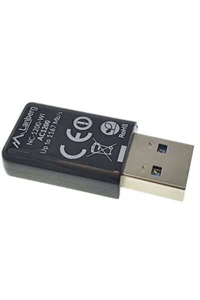 Lanberg Adaptor USB 3.0 Wireless NC-1200, 1167 Mbps, dual band, 867 Mb/s la 5...