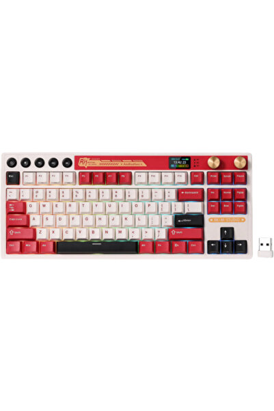 ROYAL KLUDGE Tastatură Gaming RK-M87, Switch-uri Bej, iluminare RGB, cu fir, ...