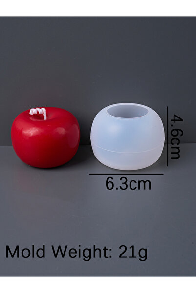 Choice apple Simulation Candle Silicone Mold DIY Handmade Aromath Soap Plaste...