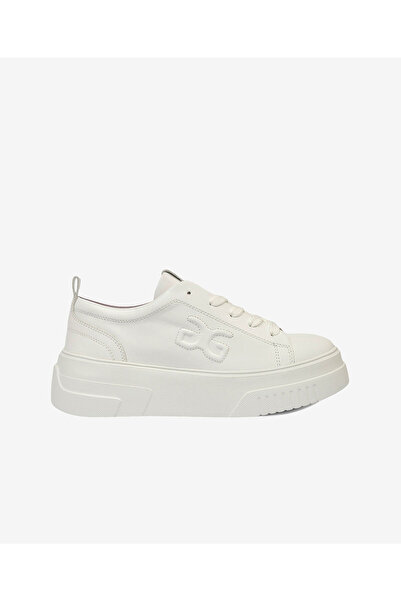 Greyder Kadın Beyaz Hakiki Deri Sneaker Ayakkabı 4Y2SA33710