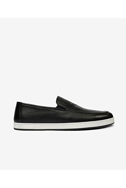 Greyder Erkek Siyah Hakiki Deri Loafer Ayakkabı 4Y1CA63479