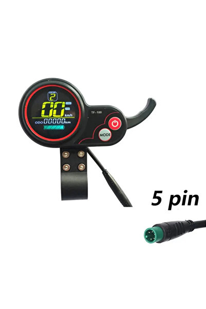 Choice شاشة عرض LED بخمسة دبابيس TF-100 لسكوتر كوجو M4 برو الكهربائي، عداد ال...