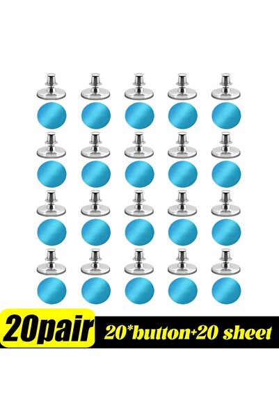 Choice16 17MM 20 pair Metal Curtain Magnetic Closure Wall Mounted Magnetic Bu...